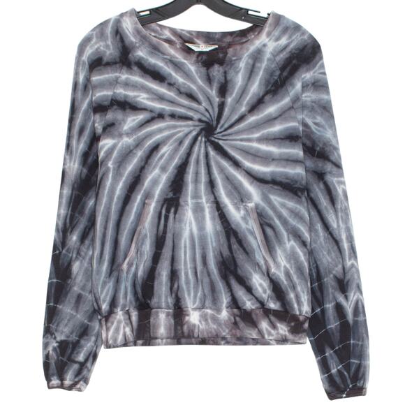 Hard Tail Forever Sweatshirt Tie Dye Boho Hipster Retro Grunge Indie Gray Small - Picture 1 of 6